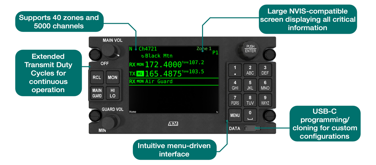 AEM - MTP136D Forest Service Radio